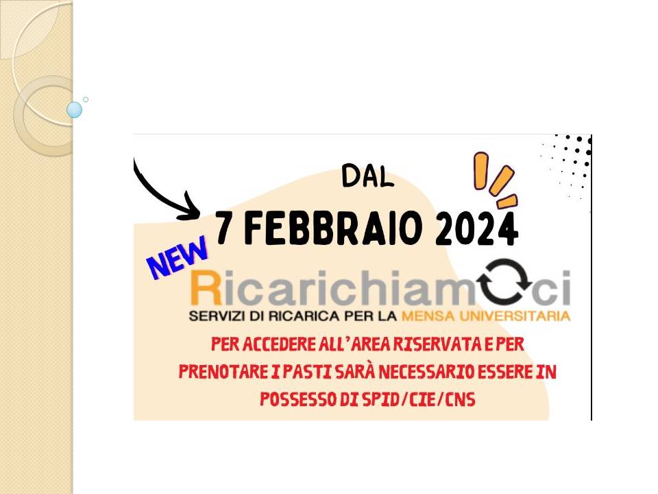 A partire dal 7 febbraio 2024 sarà online il nuovo Portale Ricarichiamoci!